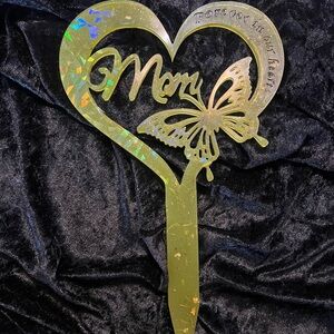 SWAMP GREEN - Honor Her Memory: Custom Resin Mom Grave Marker Stakes